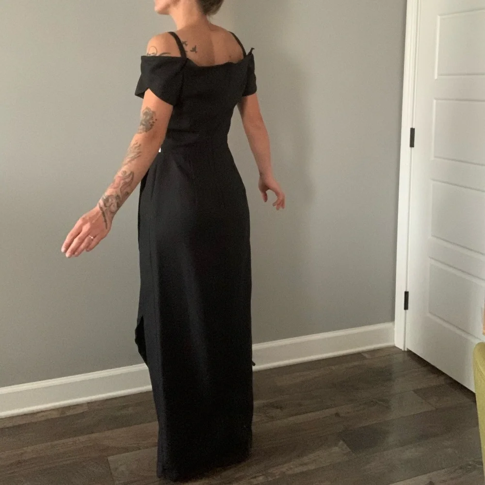 Vintage Black and White Prom Dress - Picture 8 of 8